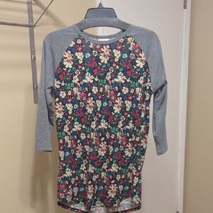 Floral Kids Raglan Shirt